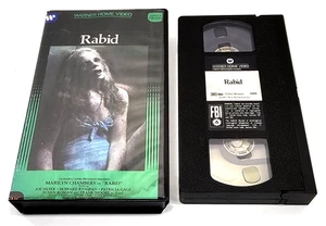 Rabid VHS 1983 Marilyn Chambers Warner Bros Big Box Mold Free - Picture 1 of 14