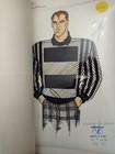 Valentino Garavani figurini di moda corrispondenza campioni autografo 1986 1987