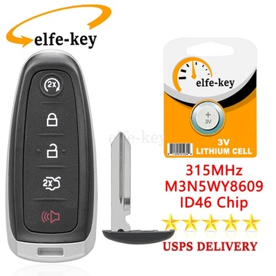 Llavero remoto Smart Prox para Lincoln MKX 5B 2011 2012 2013 2014 2015 2016 2017 Foto 1 de 4