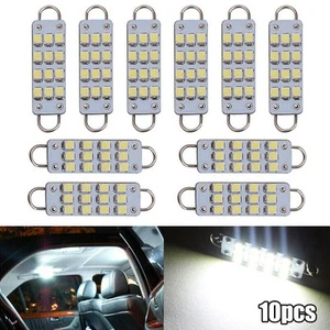Convenient 10x561 562 567 LED 12SMD 44mm Dome Door Trunk Light Bulbs Pack - Picture 1 of 9