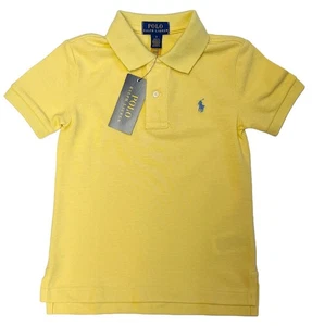 Polo Ralph Lauren Boys Short Sleeve Mesh Polo Shirt Sz 3t Toddler Yellow - Picture 1 of 3