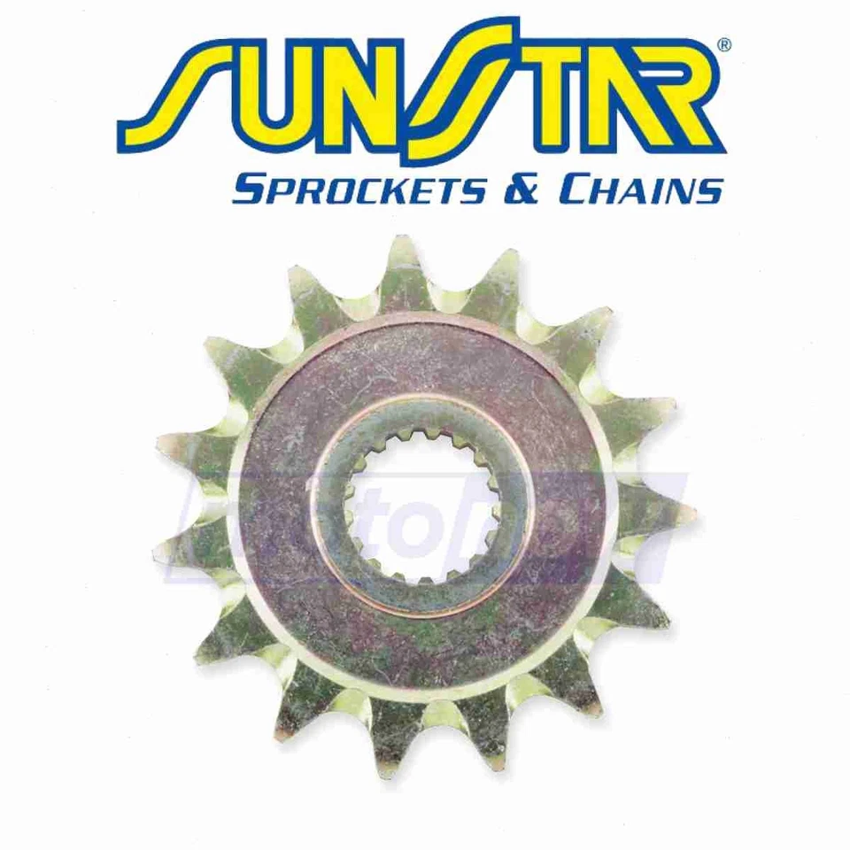 Sunstar Steel Front Sprocket for 1974-1981 Yamaha MX175 - Drive Sprockets of Foto 1 de 4
