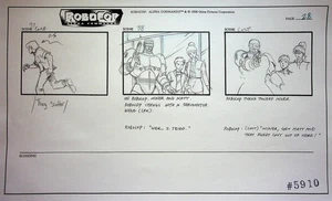 RoboCop Alpha Commando Production 1998 Hand Drawn Storyboard Orion Pictures - Picture 1 of 2