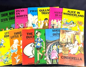 12 GIANT FAIRY STORY BOOKS PAPERBACK Finland 1967 illustrated - Picture 1 of 6
