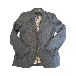 INC International Concepts schmale Passform 100 % Leinen blau Blazer Sport Mantel Herren Medium " - Bild 1 von 6