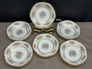 Castleton "CASTLETON ROSE"  USA ~ Set of 6 ~ Dessert Bowls ~ 5 5/8" - Picture 1 of 5