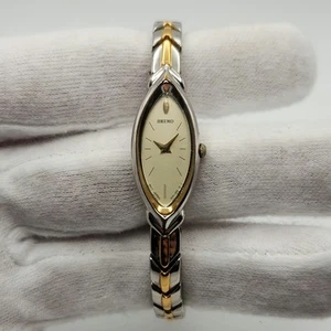 Seiko Ladies Two-Tone Dress Quartz Watch 2E20-7489 - Picture 1 of 16