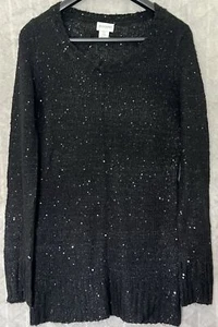 Motherhood Maternity Ladies Black Sequen Sweater Size US Small. Ref00280 - Picture 1 of 3