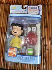 Peanuts Lucy Van Pelt with Psychiatric Mood Booth Playset Read!