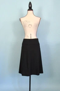 Size: 0 Banana Republic Black Skirt A-Line Knee Length Women - Picture 1 of 13