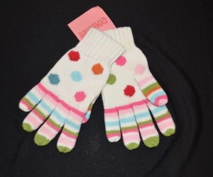 Gymboree CUPCAKE CUTIE Multi-color Dot & Stripe Gloves NWT 5-7 yrs - Picture 1 of 4