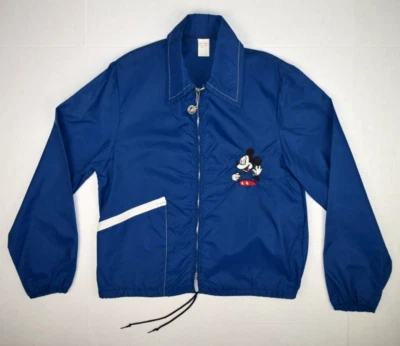 Chaqueta cortavientos vintage Mickey Mouse talla 70 bordada Mickey un bolsillo Foto 1 de 4