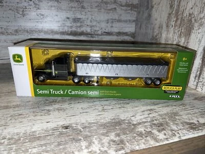 1/64th Scale John Deere Semi Truck Grain Hauler Hopper Bottom Ertl - Image 1 of 4