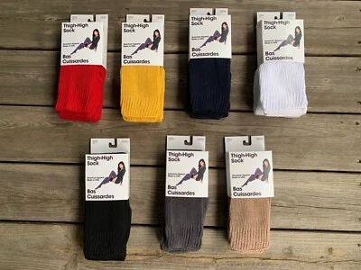 Vintage American Apparel Cotton Thigh High Socks - Image 1 of 4