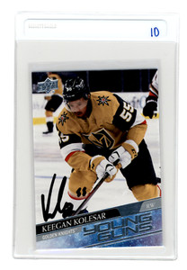 2020/21 20/21 UD Series 2 #477 Keegan Kolesar Signed Auto RC Vegas