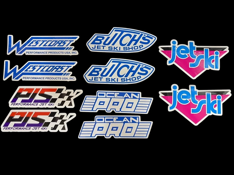 Kawasaki Jet Ski 440 550SX JS 650 Vintage Logo Sticker Kit - Image 1 of 1