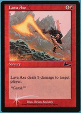 Lava Axe FOIL Urza's Legacy NM Red Common MAGIC MTG CARD (ID# 238476) ABUGames