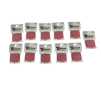 Galaxy Six-Strand Embroidery Floss Dusty Pink #155 (DMC #223) Lot Of 11 Skeins - Image 1 of 4