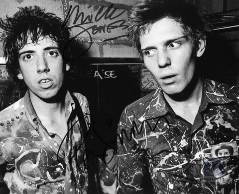 Mick Jones Paul Simonon THE CLASH Signed 10x8 Photo ACOA Certified SB82654 Cover