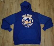 New York Mets 1990 Russell Athletic Hooded Sweatshirt men's size-Large XL New