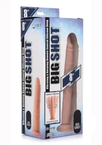Big Shot Silicone Vibrating & Twirling Remote Control Rechargeable Dildo 8in - - Picture 1 of 4