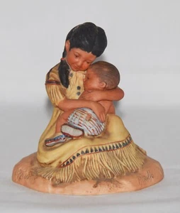 Gregory Perillo Tender Love Native America Figure 1982 Vague Shadows Autographed - Picture 1 of 5