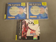 Lot of 3 Playstation Games WCW/NWO Thunder, NBA Live 98, NHL Faceoff. 