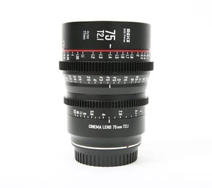 Meike 75mm T2.1 Super 35 Prime Cinema Objektiv für Canon EF-Mount mit beiden Kappen - Bild 1 von 8
