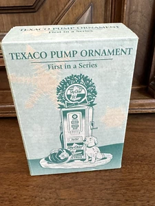 1998 Ertl Texaco Sky Chief Zapfsäule Dalmatiner Welpe Ornament #17097 Neu in OVP - Bild 1 von 10