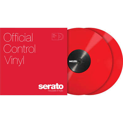 Serato SCV-PS-RED-OV 12 Control Vinyl Pair - ...
