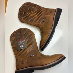 Wolverine Rancher Flag LX Wellington work boot mens sz 11 nwt - Picture 1 of 8