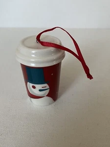 Starbucks Coffee Holiday 2012 Schneemann Ornament Sammlerstück - Bild 1 von 5