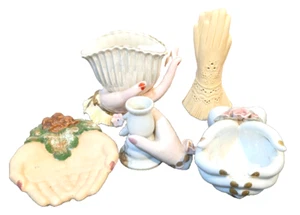 Jarrones de porcelana vintage para damas planta de flores brotes años 50 - Imagen 1 de 16