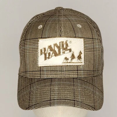 Sombrero FlexFit Rank Rags marrón a cuadros poliéster spandex de Yupoong - S-M Foto 1 de 4