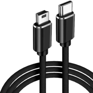 Data Sync Quick Charging USB Type C To Mini USB Cable USB-C to Mini 5-Pin - Zdjęcie 1 z 15