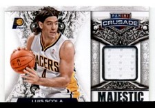 2013-14 Panini Crusade Majestic Memorabilia Luis Scola Indiana Pacers #62