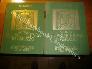 STORIA DELL'ARCHITETTURA IN ABRUZZO IGNAZIO CARLO GAVINI 2 Volumi - Imagen 1 de 5