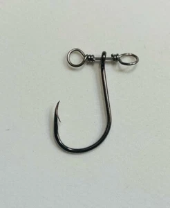 NEW Drop Shot spinshot Fishing Hooks Short Shank￼- Black Nickel  5-Pack.. - Picture 1 of 1