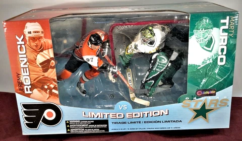 Mcfarlane Limited Edition Flyers Jeremy Roenick Vs. Stars Marty Turco Box Set Cover