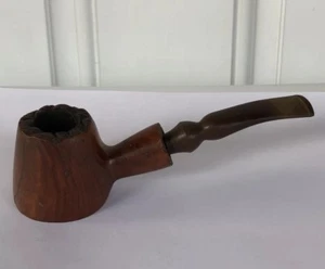 vintage Mastersen Freehand Burl Briar Israel Flat Bottom Smoking Pipe Estate - Picture 1 of 9