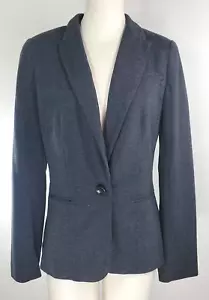 Blazer donna foderato JC Penney JCP nuovo con etichette - taglia M - grigio antracite - tasche - Foto 1 di 17