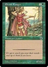 1x Elvish Ranger - LP - Portal - SPARROW MAGIC - mtg -