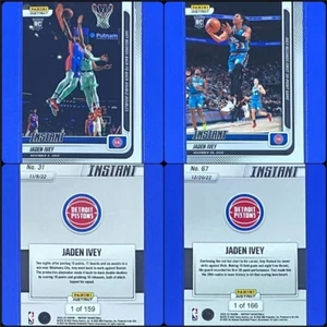 (2) 2022-23 Panini Instant Jaden Ivey ROOKIE CARDS SP Pistons #31 & #67 RC 🔥 - Picture 1 of 5