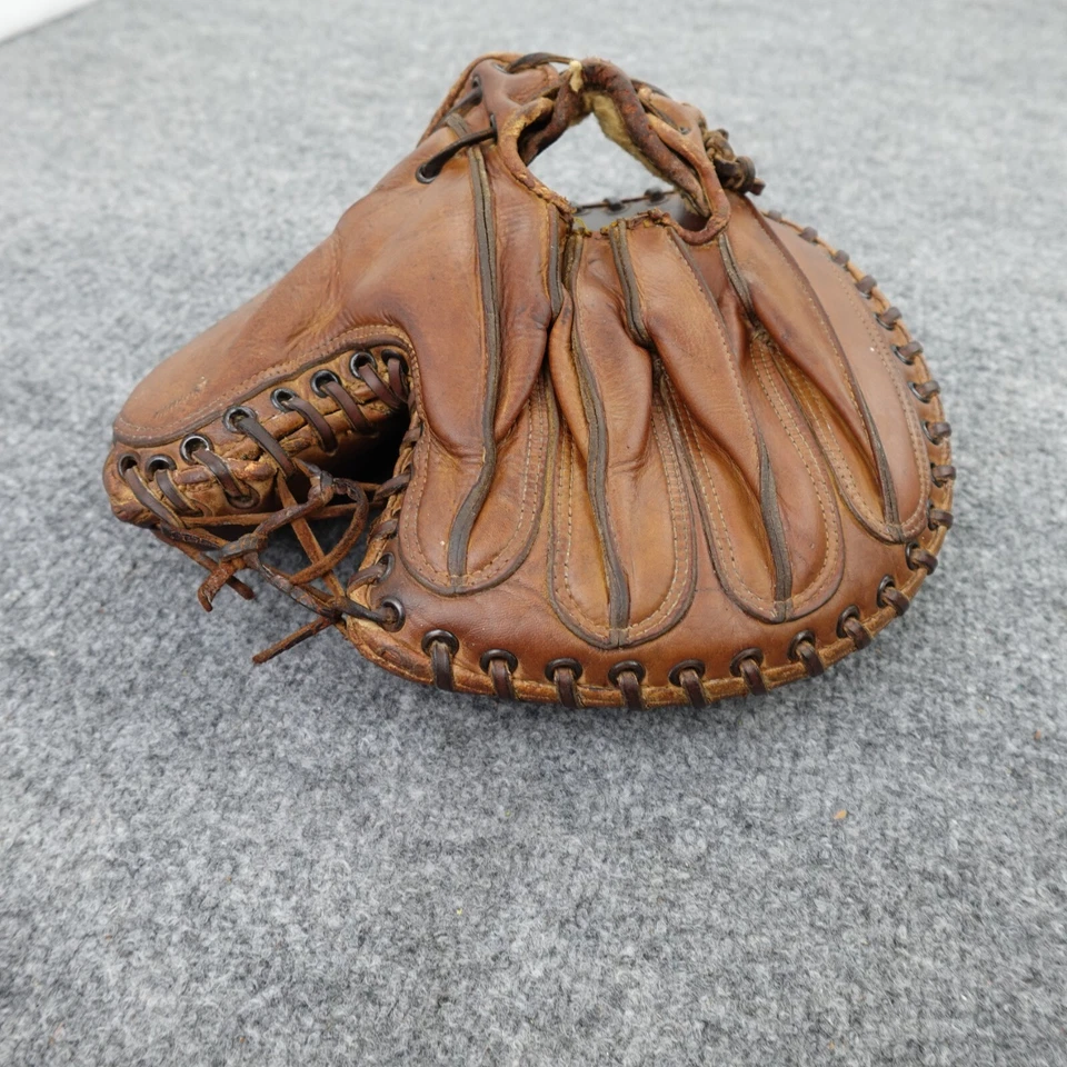 Vintage Spalding Catchers Mitt Baseball Glove Pro Model Marvel Ink Stamped US - Image 1 of 4
