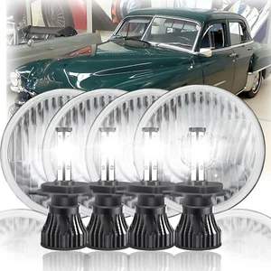 Faros LED de haz alto/bajo para Chrysler New Yorker 73-81 DOT 5,75" 5-3/4 4x 6000K - Imagen 1 de 17