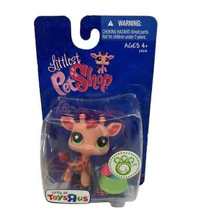 NOS 2009 Littlest Pet Shop Toys R Us Rosy Pink Giraffe 943 LPS - Picture 1 of 2