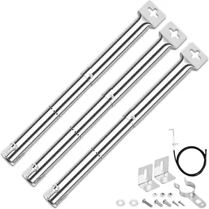 Bruciatore universale 31-44 cm pezzi di ricambio acciaio inox bruciatubi accessori, 3 pezzi - Foto 1 di 12