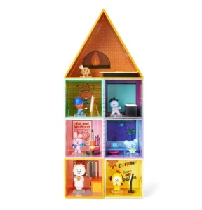 BT21 BTS KPOP Official Goods 5TH ANNIVERSARY MINI DOLLHOUSE FIGURINE SET Gift - Picture 1 of 16