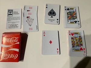Cartas de juego vintage de Coca-Cola de mazo entero de Coca-Cola 1984 - Imagen 1 de 2