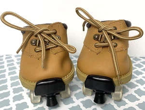 Build A Bear Brown Lace-Up Work Construction Hiking Boots Skates Teddy Shoes - Picture 1 of 9